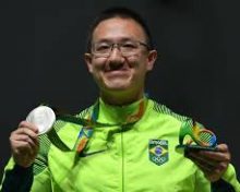 É prata! No tiro esportivo, Felipe Wu ganha a primeira medalha do Brasil nos Jogos
